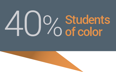 40% Students of Color graphic
