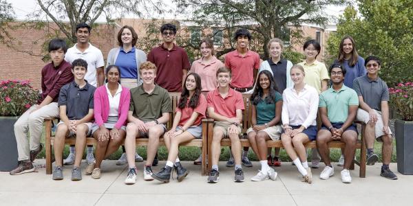 National Merit Semifinalists group photo
