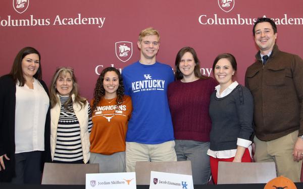 Jordan Skilken & Jacob Eismann with Teachers