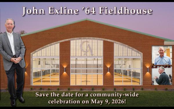John Exline '64 Fieldhouse graphic