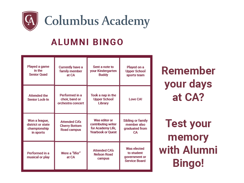 CA Alumni Bingo