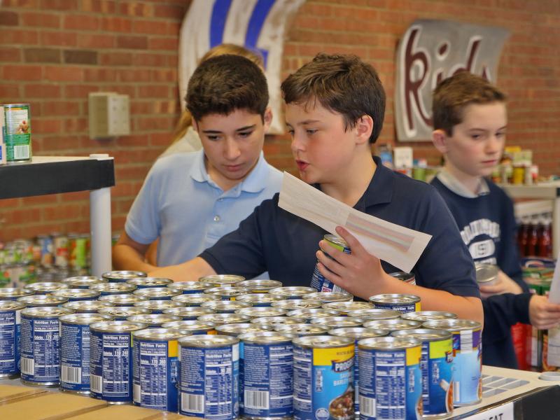 Middle school students service project